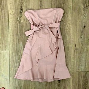 Blush Mini Ruffle Dress